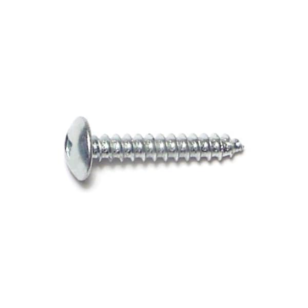 Midwest Fastener Sheet Metal Screw, #8 x 1 in, Zinc Plated Steel Truss Head Square Drive, 35 PK 30811 - main